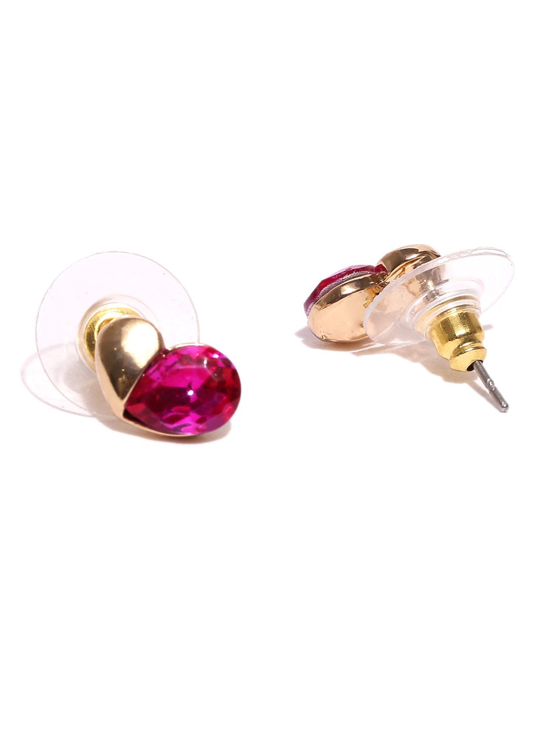YouBella Gold-Toned  Pink Stone-Studded Jewellery Set